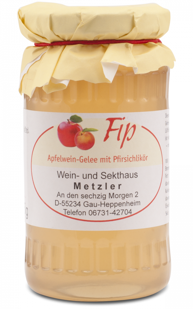 Apfelwein-Gelee mit Pfirsich, Produktfoto 1