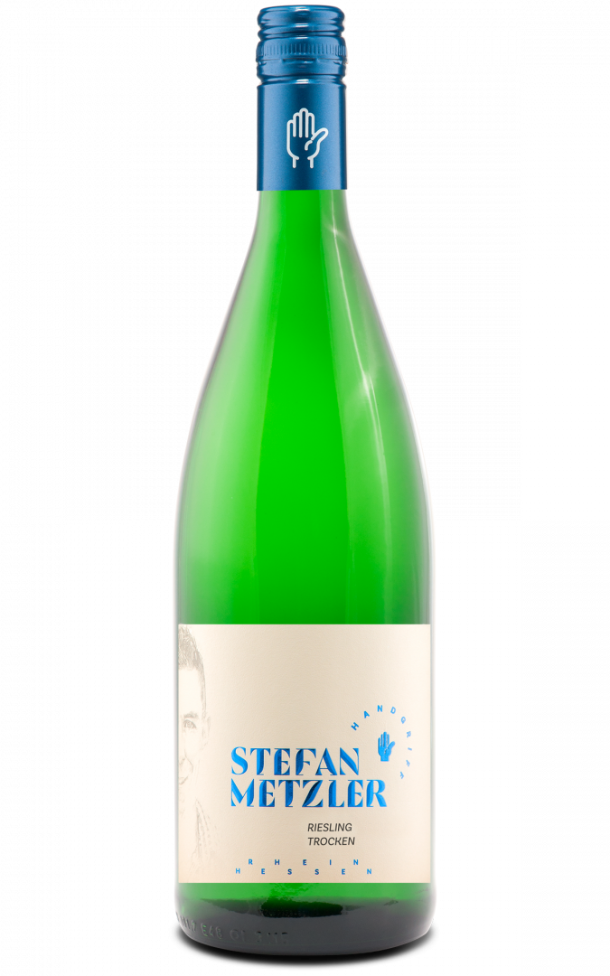 Flasche Riesling trocken 2025 vom Weingut Metzler, Rheinhessen