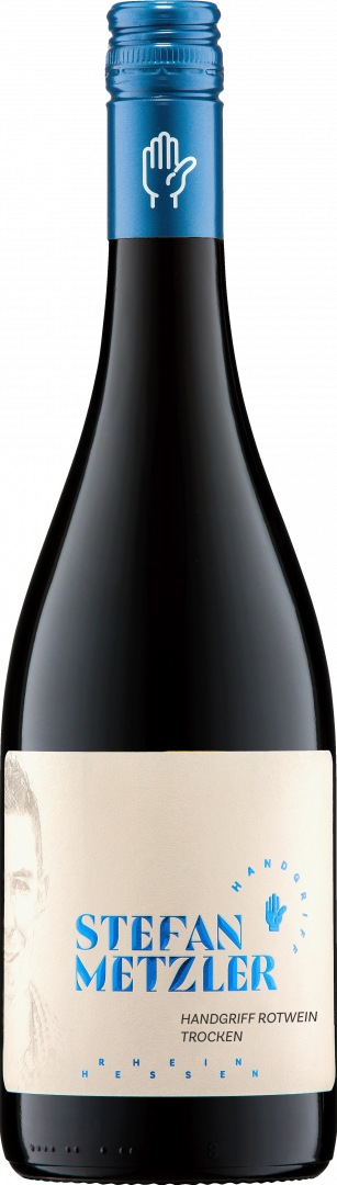 Flasche Rotwein trocken vom Weingut Metzler, Rheinhessen