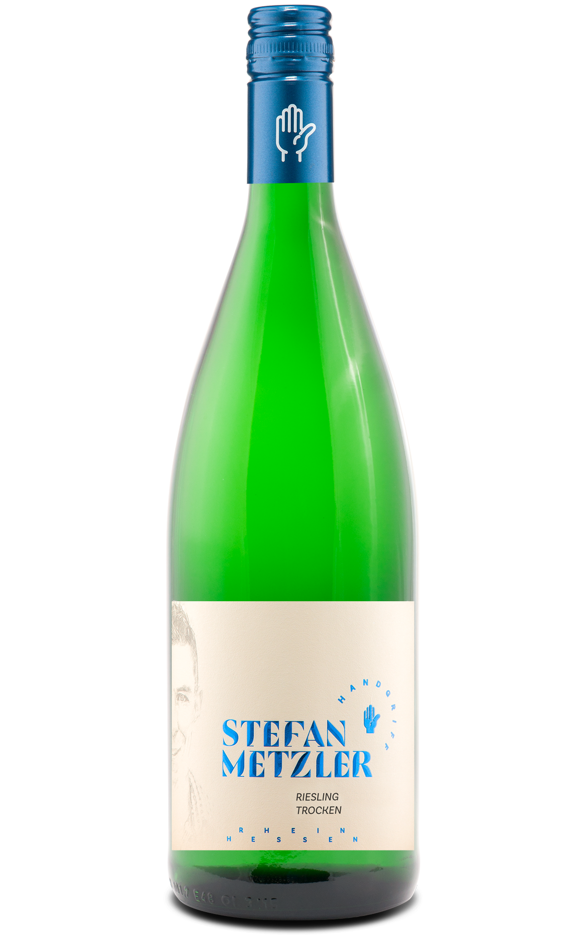 Flasche Riesling trocken 2025 vom Weingut Metzler, Rheinhessen